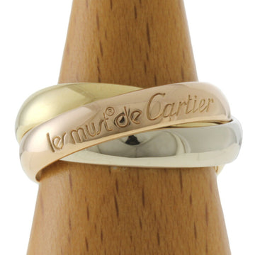 CARTIER Trinity # 47 Ring No. 7 18K K18 Yellow Gold Women's