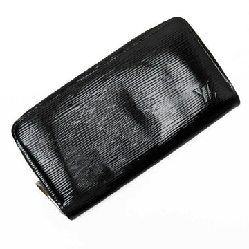 Louis Vuitton Round Long Wallet Epi Electric Zippy Noir Black M6007N