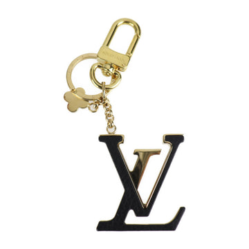Louis Vuitton Key Ring Holder Bag Charm LV Soft M68299 Gold Tone Metal Navy