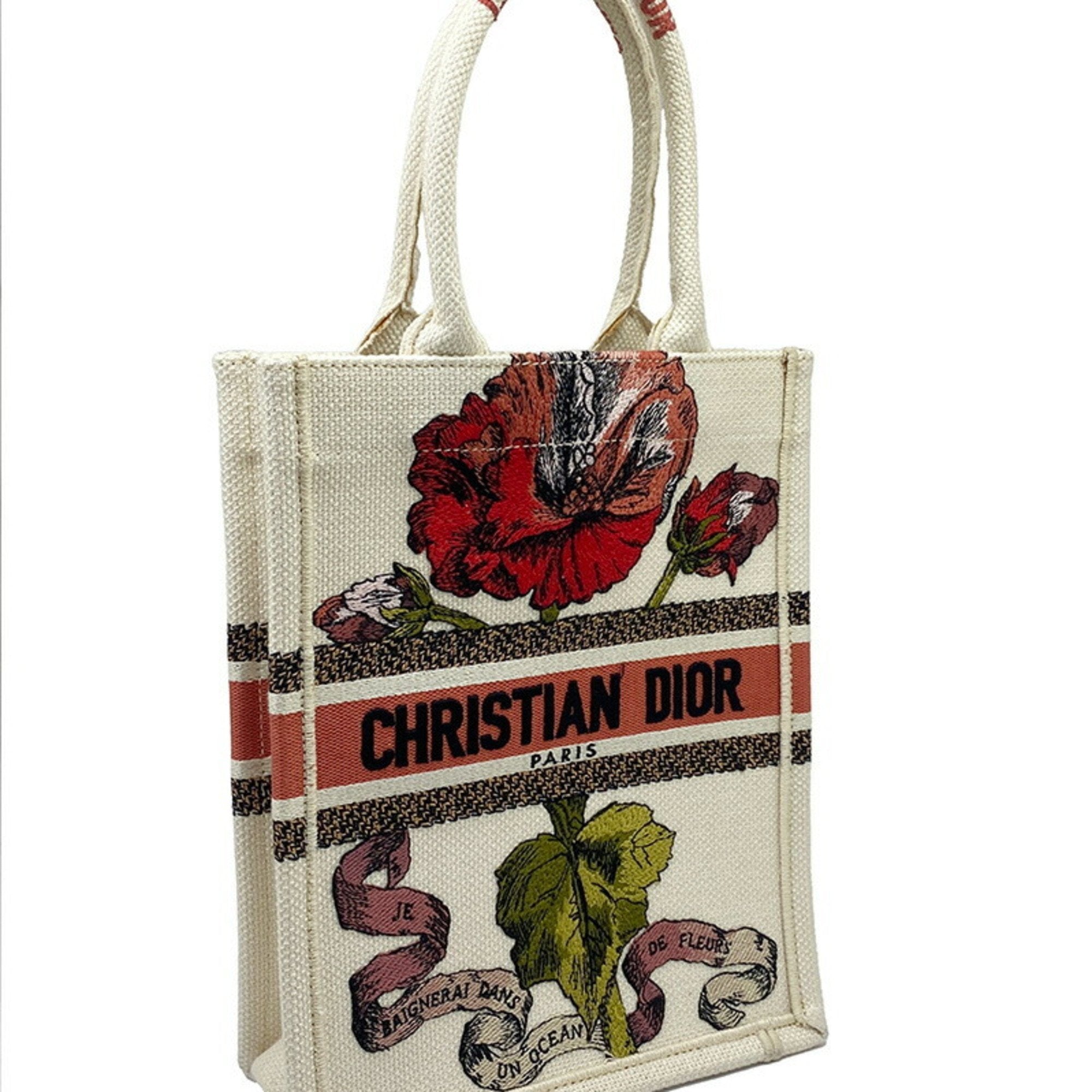 Christian dior flower discount tote