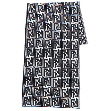 FENDI FXS124 muffler black white men's