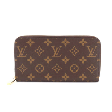 LOUIS VUITTON Monogram Zippy Wallet Round Zipper Long Fuchsia M41895 Gold Hardware