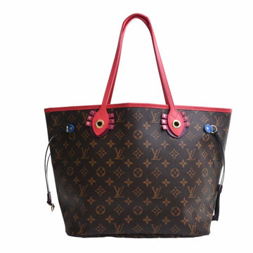 LOUIS VUITTON Monogram Totem Neverfull MM Tote Bag M41663 Brown Women's