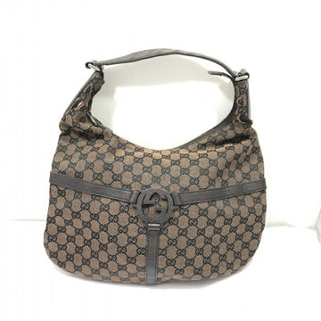 GUCCI GG Canvas One Shoulder Bag 257292 Brown