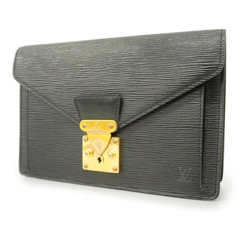 LOUIS VUITTON Clutch Bag Epi Serie Dragonne M52612 Noir Men's Women's