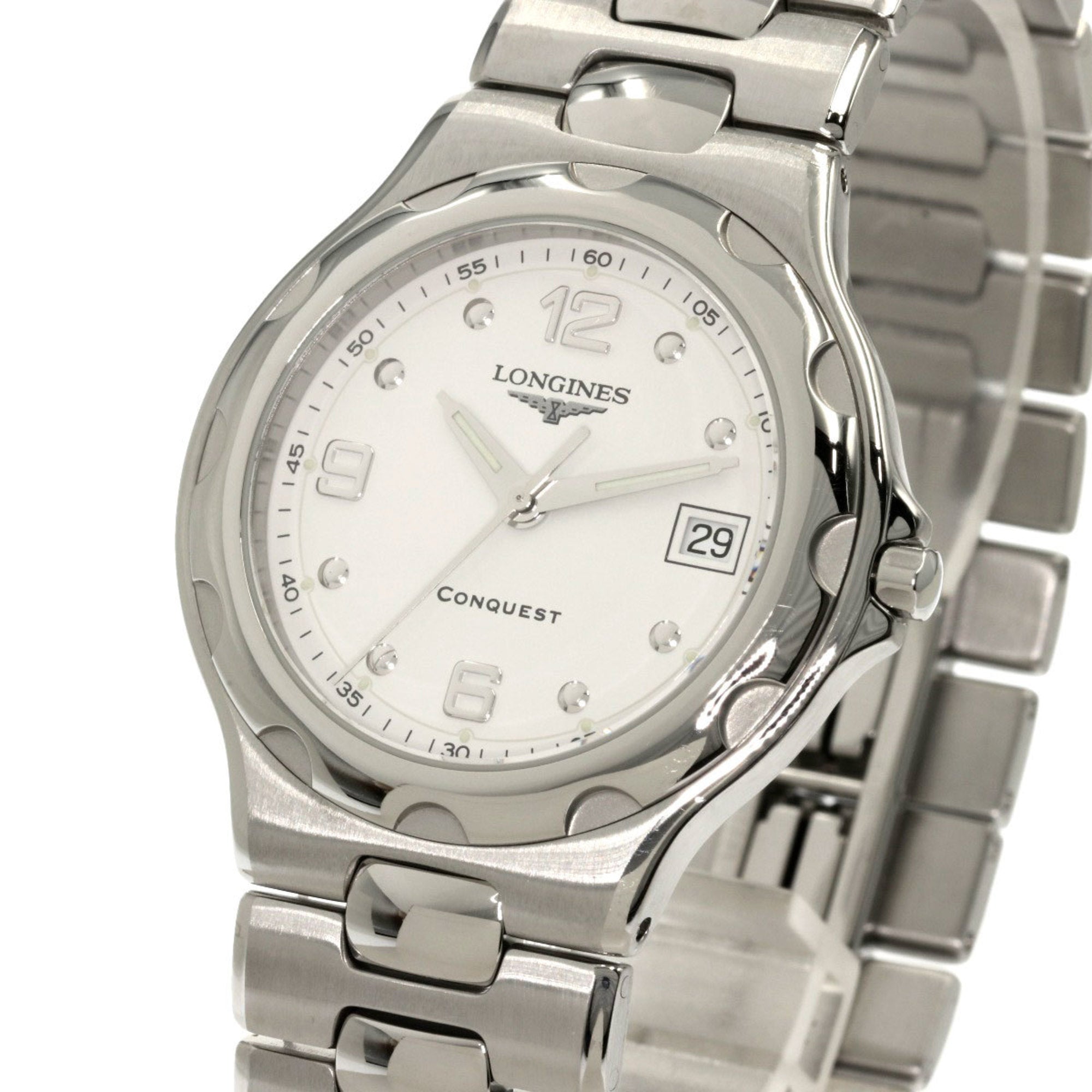 LONGINES L1.631.4 Conquest watch stainless steel SS men s