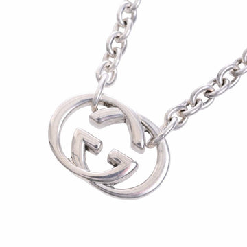 GUCCI SV925 Interlocking G Chain Necklace Silver Women's