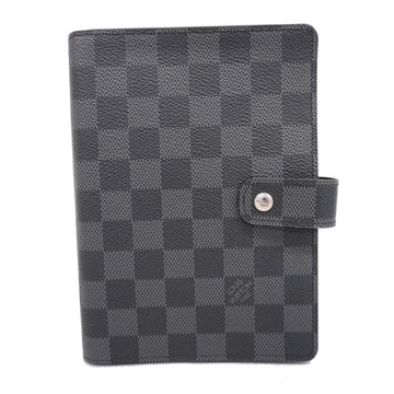 LOUIS VUITTON Notebook Cover Damier Graphite Agenda MM R20242 Black Men's