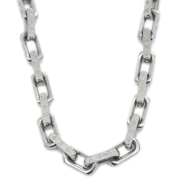 LOUIS VUITTON Collier Chain Monogram Necklace Silver M00307
