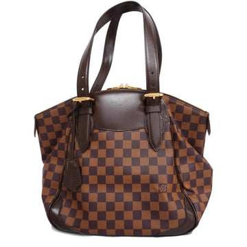 LOUIS VUITTON Shoulder Bag Damier Verona MM N41118 Ebene Ladies