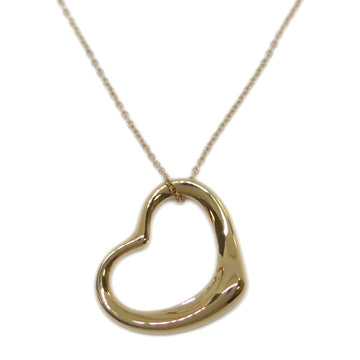TIFFANY K18YG Open Heart Necklace Women's
