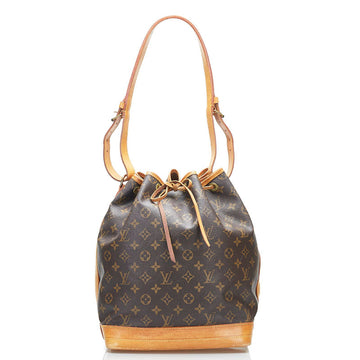 Louis Vuitton Monogram Noe Shoulder Bag M42224 Brown PVC Leather Ladies LOUIS VUITTON