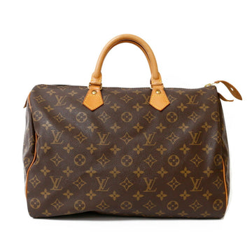 Louis Vuitton Boston Bag Monogram Handbag Speedy 35 M41524 Brown Women's Canvas