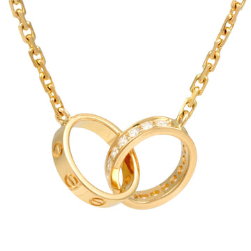 CARTIER Baby Love Diamond Necklace K18YG Women's