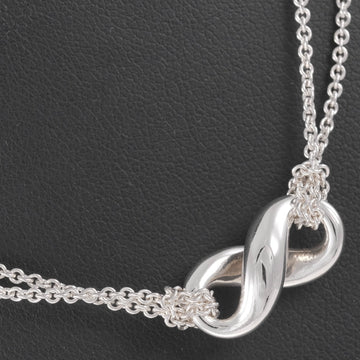 TIFFANY Infinity Necklace Double Chain Silver 925 &Co. Women's