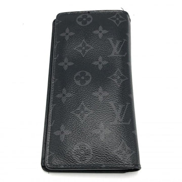 LOUIS VUITTON Portefeuil Brazza Long Wallet M61697 Monogram Eclipse Black