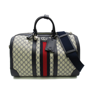 GUCCI medium duffel bag Navy PVC coated canvas 724642