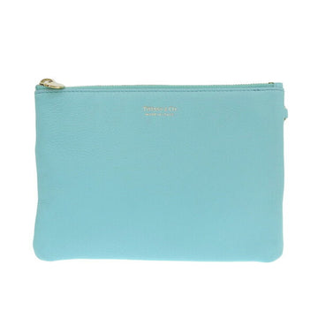 TIFFANY leather pouch blue