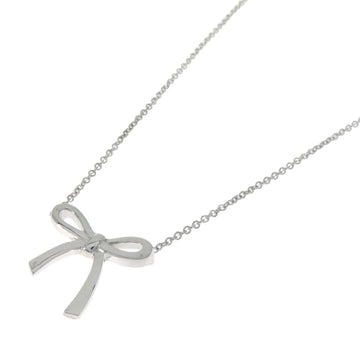 TIFFANY Bow Necklace Silver Women's &Co.