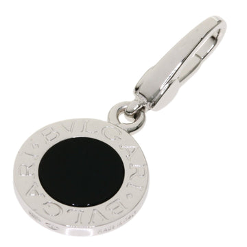 Bvlgari Onyx Charm Pendant Top K18 White Gold Ladies BVLGARI