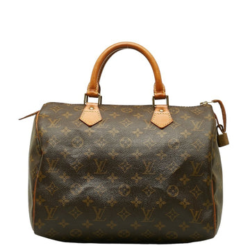 LOUIS VUITTON Monogram Speedy 30 Handbag M41526 Brown PVC Leather Women's