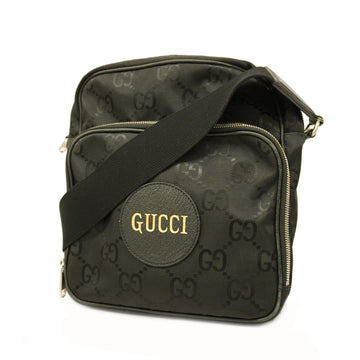 GUCCIAuth  Off The Grid 625858 Women's Nylon Canvas Shoulder Bag Black