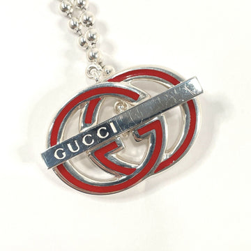 GUCCI Interlocking G Necklace Silver 925  Women's