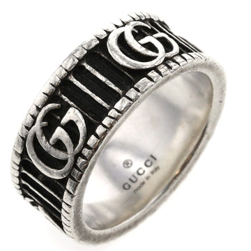 GUCCI Ring Double G Width about 7.5mm Silver 925 No. 10 Ladies