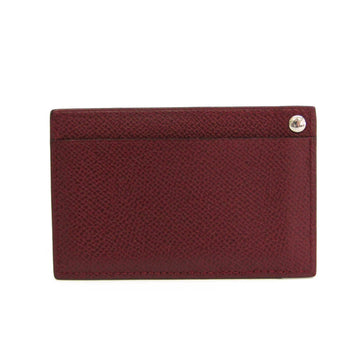 HERMES PASS CASE Epsom Leather Card Case Bordeaux