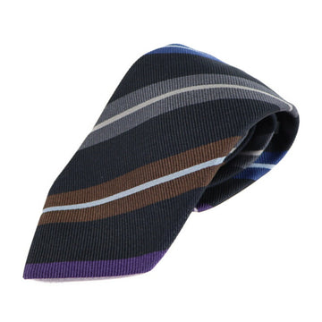 GUCCI tie silk black multicolor stripe apparel accessories