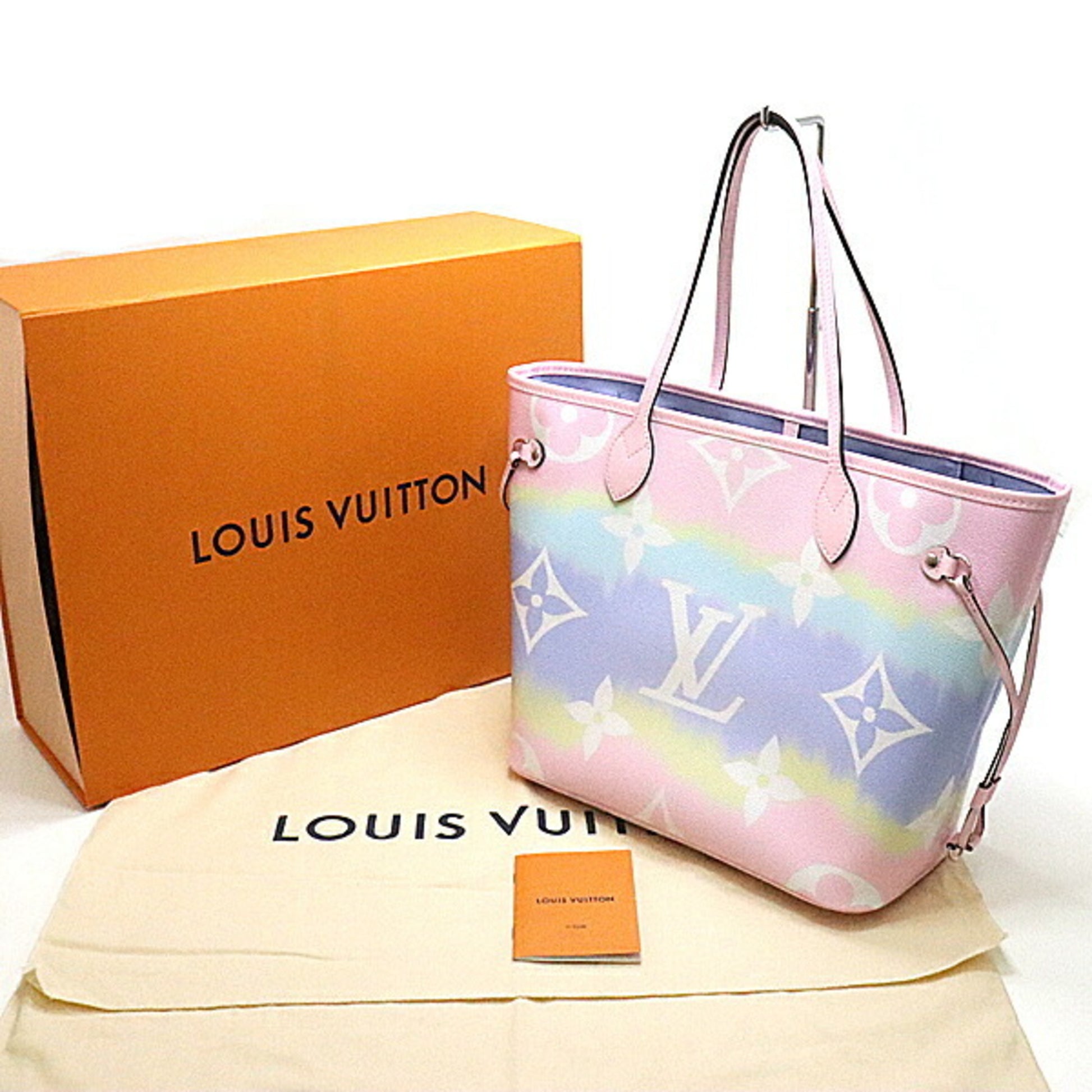 Louis Vuitton Replica Monogram Giant Canvas LV Replica Escale Neverfull MM  Tote Bag M45270 Pastel Pink - AAAReplica