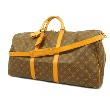 LOUIS VUITTONAuth  Monogram Keepall Bandouliere 55 M41414 Boston Bag