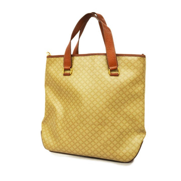 CELINE tote bag macadam leather brown beige gold hardware ladies