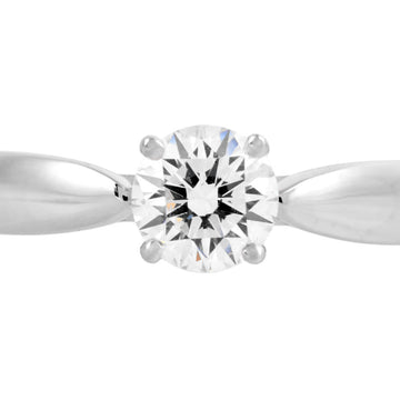 TIFFANY&Co Diamond 0.39ct Harmony Solitaire Ring Pt950 #9