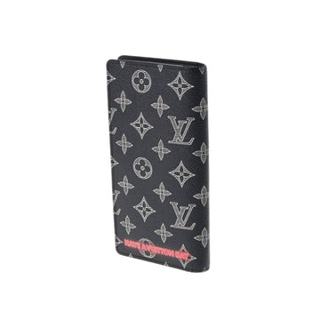 Louis Vuitton Upside Down Portefeuille Brother Navy M62893 Men's Monogram Ink Canvas Long Wallet