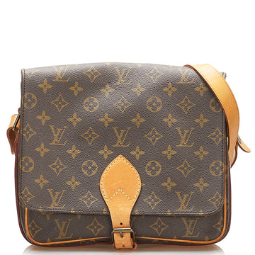 Louis Vuitton Monogram Cartesier GM Shoulder Bag M51252 Brown PVC Leather Women's LOUIS VUITTON