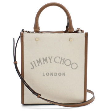 JIMMY CHOO VARENNE TOTE N-S Tote Bag Beige Ladies