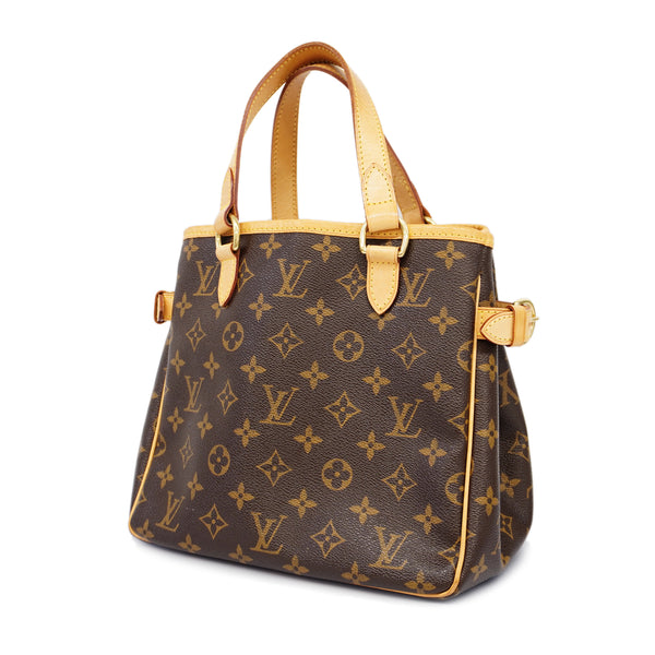 LOUIS VUITTON LV Batignolles Used Tote Handbag Monogram Leather M51156  #BR197 S