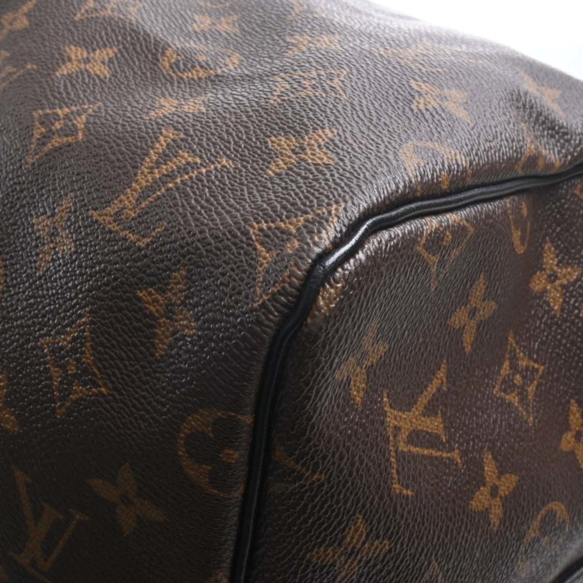 Louis Vuitton Keepall Bandouliere 55 Radiant Sun in Macassar Coated Canvas  with Black-tone - US