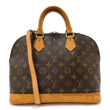 LOUIS VUITTON Alma Handbag Monogram Canvas  M51130 Women's Brown