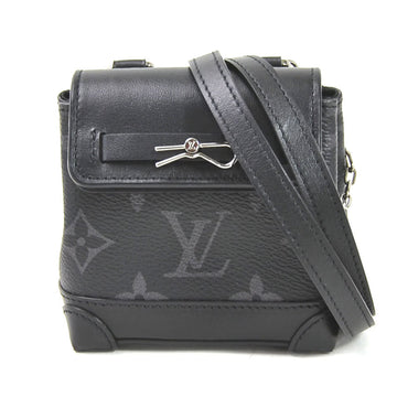 LOUIS VUITTON Pouch Charm Monogram Eclipse Portocre Mini Steamer/Monogram Black Unisex M00340