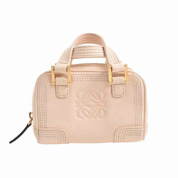 Loewe Leather Micro Mini Amazona Shoulder Pouch Ivory