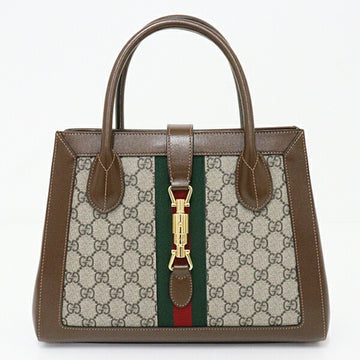 GUCCI Jackie 1961 Medium Tote Bag Handbag Shoulder GG Supreme Canvas Leather 649016 Beige Ebony Brown Red Green