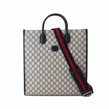 Gucci interlocking G medium tote bag 2way shoulder GG Supreme canvas leather 674155 Interlocking Medium Tote Bag