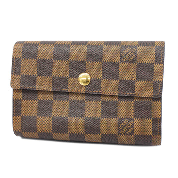 LOUIS VUITTONAuth  Damier Tri-fold Wallet Portefeuille Alexandra N63067