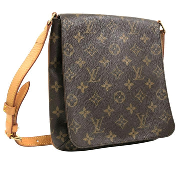 LOUIS VUITTON Shoulder Bag Musette Salsa Short M51258 Monogram Canvas Brown Women's