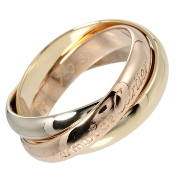 CARTIER Trinity No. 9.5 Ring 7.02g K18 Gold YG PG WG