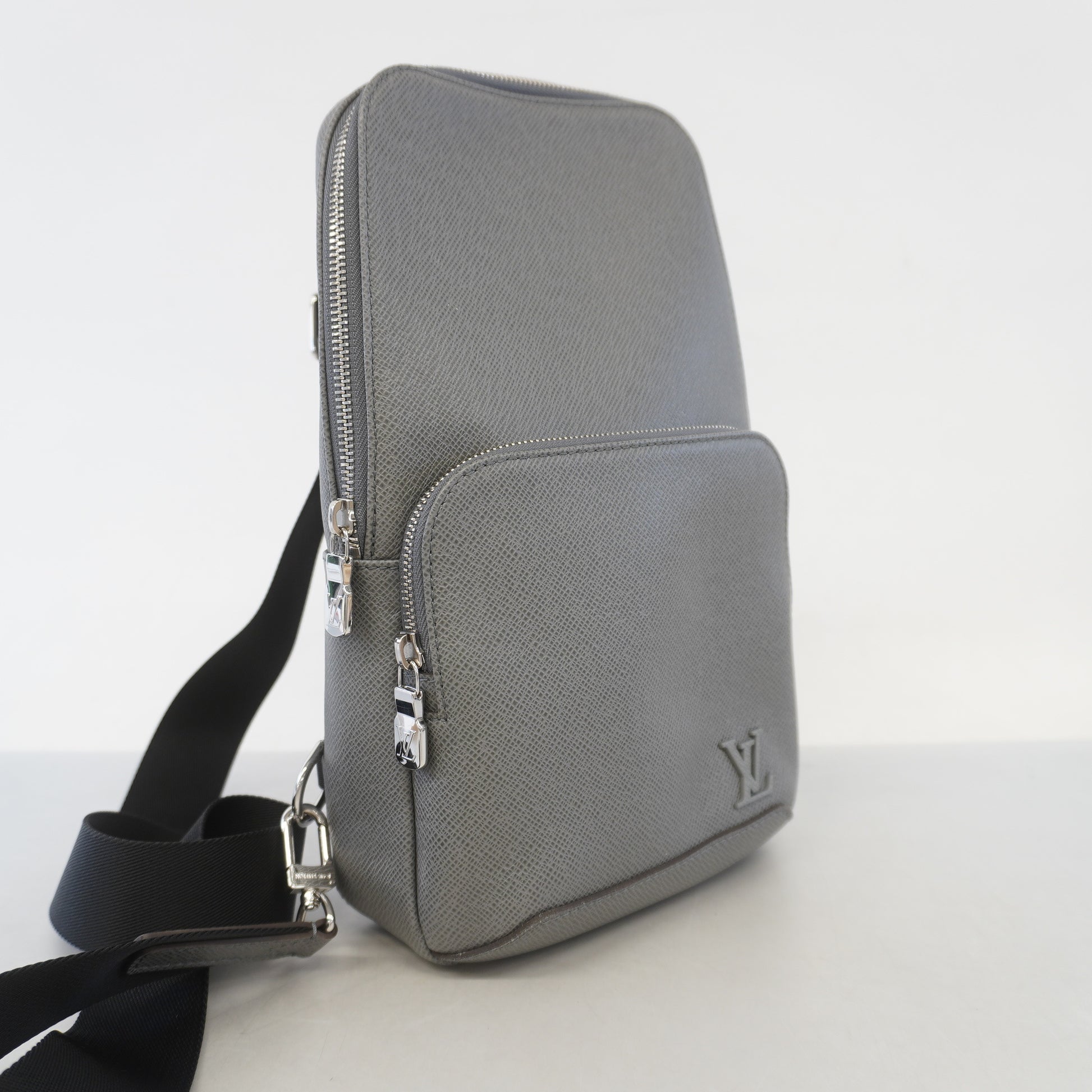 Louis Vuitton Avenue Sling Bag Taiga Leather Shoulder Bag