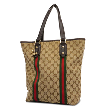 GUCCIAuth  Sherry Line Tote Bag 162899 Women's GG Canvas Handbag