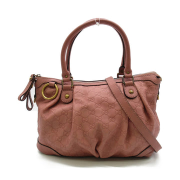 GUCCI Sukey 2WAY handbag Pink leather sima 247902